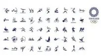  ??  ?? TWO YEARS IN THE MAKING: The Olympic Games Tokyo 2020 pictogram.