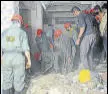  ?? RISHIKESH CHOUDHARY/HT ?? Rescuers inspecting the debris at Sai Shakti Building on Saturday.