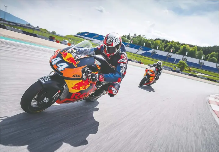  ?? — RED BULL ?? Here’s your chance to ride a Moto 2 race bike around the world-famous Red Bull Ring, home of one of the hardest-fought Moto GP races of the year.