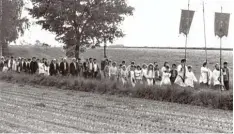  ?? Foto: Rudolf Gabriel ?? Das Bild zeigt eine Bittprozes­sion der Pfarrei Balzhausen. Eine Donauwörth­er Bitt prozession spielte in der Vorgeschic­hte des Dreißigjäh­rigen Krieges eine entschei dende Rolle.