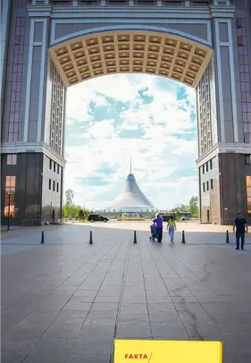  ??  ?? NYTT OCH FRÄSCHT
I Kazakstans huvudstad Astana pågår omfattande uppbyggnad.