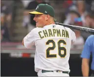  ?? Jason Miller / Getty Images ?? Matt Chapman and Oakland Athletics will try and track down the firstplace Houston Astros in the AL West in the second half of the season.