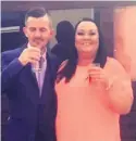  ??  ?? Happier times Lee-Ann, 48, with partner of 26 years Mark Lawrie, 46