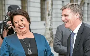  ?? MAARTEN HOLL ?? Paula Bennett and Bill English are targets of the lawsuit over the leak of Winston Peters’ superannua­tion details.