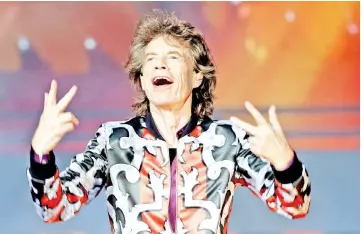  ??  ?? Jagger of the Rolling Stones performs during a concert of their ‘No Filter’ European tour at the Orange Velodrome stadium in Marseille, France, on June 26, 2018. — Reuters file photo