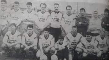  ??  ?? The Kilcoole United team who were defeated by Glenview in the 1993 Wicklow Cup final.