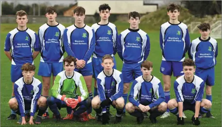  ??  ?? The Ballyhar Dynamos team that played St Brendan’s Park in the U-16 Schoolboy Soccer League at Christy Leahy Park on Saturday last