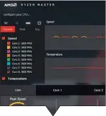  ??  ?? Ryzen Master is a dedicated tool for monitoring and overclocki­ng the chip.