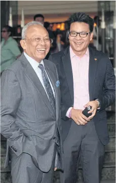  ??  ?? FALLING IN LINE: Former protest leader Suthep Thaugsuban, now chairman of the Muan Maha Prachachon for Reform Foundation, says his group backs the draft charter.