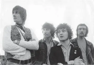  ?? KEYSTONE FEATURES/HULTON ARCHIVE ?? Mick Fleetwood, from left, Peter Green, Jeremy Spencer and John McVie in June 1968.