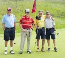  ??  ?? From left, Tom Ferguson, Gerry Maier, Brian Felesky and Jeff McCaig.