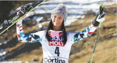  ?? Associated Press ?? ↑
Austria’s Anna Veith announced her retirement on Saturday.