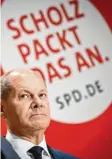  ?? Foto: dpa ?? Im Wahlkampf versprach die SPD: Scholz packt das an.