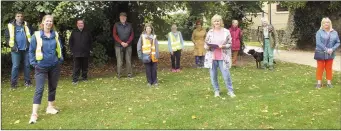  ?? Photo: Eugene Cosgrove ?? The Mallow Cool Walking group about to take on their weekly walk along the bank of the Blackwater River on Tuesday morning.