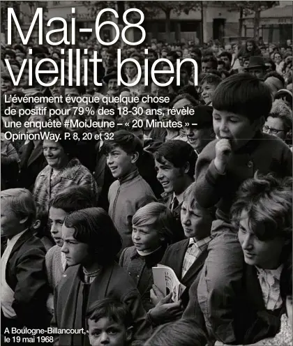  ??  ?? A Boulogne-Billancour­t, le 19 mai 1968