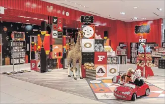  ?? DAVID PIKE THE CANADIAN PRESS ?? Iconic American toy brand FAO Schwarz will have a presence in Canada, but only for the 2018 holiday season.