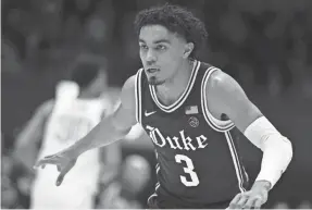  ?? ROB KINNAN/USA TODAY SPORTS ?? Duke guard Tre Jones is averaging 15.1 points.