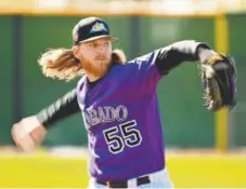  ?? John Leyba, The Denver Post ?? Right-hander Jon Gray wants to pitch 200 innings this year as a member of the Rockies’ rotation. He has the support of his manager, Bud Black. “I’d like my starters to pitch a lot of innings,” Black says.