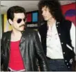  ?? ASSOCIATED PRESS ?? This image released by Twentieth Century Fox shows Rami Malek, left, and Gwilym Lee in a scene from “Bohemian Rhapsody.”