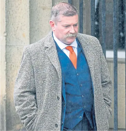  ??  ?? COURT: Lieutenant Colonel Simon Bloodworth has been found not guilty of charges alleging a course of controllin­g and coercive behaviour.