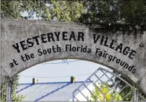  ?? ALLEN EYESTONE / THE PALM BEACH POST ?? Tim Purvis and his mother, Beverly Purvis, were involved in the founding of the Yesteryear Village, which showcases buildings and artifacts from 1895 to 1945.