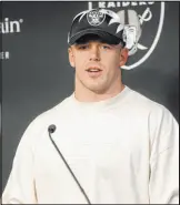  ?? ?? Linebacker Robert Spillane comes to Las Vegas following four seasons with the Steelers.