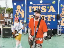  ?? Korea Times photo by Jon Dunbar ?? Seoul punk band ...Whatever That Means performs during IT’S A FEST! 2023 at Muui Island’s Hanagae Beach in Incheon, June 17, 2023.