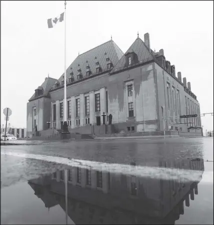  ?? Cp photo ?? The Supreme Court of Canada is shown in Ottawa.