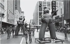  ?? Houston Chronicle file photos ?? Foley’s Thanksgivi­ng Day Parade was a Houston tradition for 44 years.