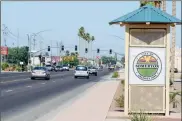  ?? YUMA SUN FILE PHOTO ?? A SIGN WELCOMES VISITORS TO SOMERTON, which saw a year of growth in 2017.