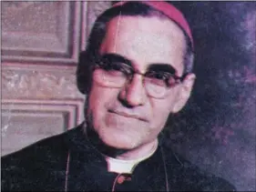  ??  ?? This undated file photo shows Archbishop Oscar Arnulfo Romero, who was gunned down while giving Mass in a San Salvador church on March 24, 1980. Pope Francis has cleared the way for slain Salvadoran Archbishop Oscar Romero to be made a saint, declaring...