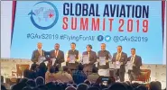  ??  ?? The ‘Vision 2040’ document of the Ministry of Civil Aviation being launched by Civil Aviation Minister Suresh Prabhu and Minister of State for Civil Aviation Jayant Sinha in Mumbai on Tuesday.