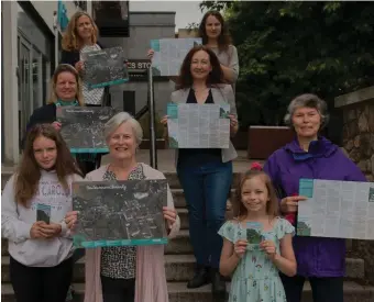  ??  ?? Members of the Newtownmou­ntkennedy community involved in creating and launching the new map and heritage guide.