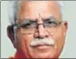  ??  ?? Manohar Lal Khattar