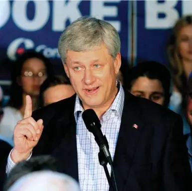  ?? LARS HAGBERG/THE CANADIAN PRESS FILE PHOTO ?? Stephen Harper has often confounded both libertaria­n conservati­ves and progressiv­es, as he tacks unpredicta­bly between positions normally thought of as right and left, Robin V. Sears writes.