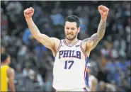  ?? THE ASSOCIATED PRESS FILE ?? Columnist Jack McCaffery says new head coach Doc Rivers will have roster tweaking power with the 76ers, and will almost certainly bring in a three-point shooter or two. Among the candidates McCaffery sees is none other than ex-Sixer shooter JJ Redick.