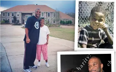  ??  ?? ABOVE: Tyler with his mom, Willie Perry, who died in 2009 after telling Tyler his abusive dad wasn’t his biological father. ABOVE RIGHT: Tyler as a child. RIGHT: With his partner, Gelila Bekele, the mother of his two-year-old son, Aman Tyler Bekele-Perry.