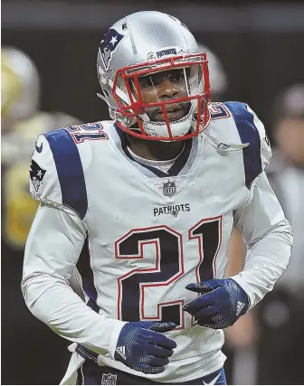  ?? STAFF PHOTO BY NANCY LANE ?? ON THE OUTS: Cornerback Malcolm Butler saw his playing time drop on Sunday, fueling questions about whether his stock is dropping.