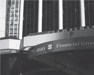  ?? BEN NELMS / BLOOMBERG FILES ?? The Bank of Montreal announced Wednesday it is rolling out BMO Business Xpress, a service catering specifical­ly to small-business borrowers that will cut the time it takes to approve loans from weeks to minutes.