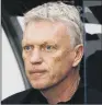  ?? ?? DAVID MOYES: Was ordered from the touchline as West Ham crashed out of Europe.