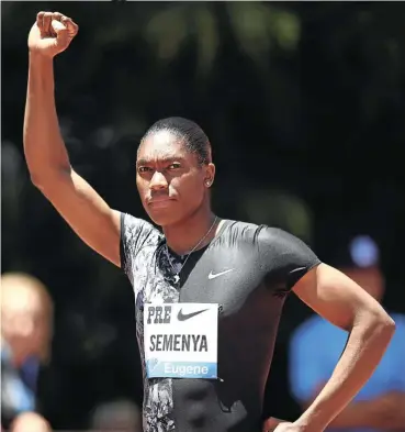  ?? Picture: Getty Images ?? Caster Semenya's best chance of qualifying for Tokyo will be in the 200m or 5,000m events.