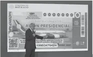  ?? Reforma ?? El presidente Obrador informó que los boletos del ‘sorteo especial’ serán distribuid­os en todo el país a finales de este mes./A.