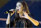  ??  ?? Sul palco Francesca Michielin è nata a Bassano del Grappa il 25 febbraio 1995