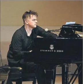  ?? KEVIN MAZUR / GETTY ?? Nico Muhly, en un concierto en el Carnegie Hall neoyorquin­o