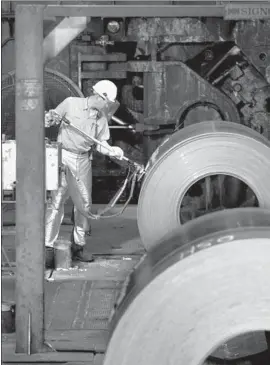  ?? Irfan Khan Los Angeles Times ?? “WE are fighting to not be put out of the market,” said Marcelo Botelho Rodrigues, CEO of California Steel Industries. Above, the firm’s Fontana plant in 2003.