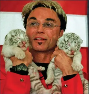  ??  ?? part of magic duo Siegfried and Roy