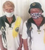  ??  ?? Making it four Warragul Bowling Club women’s pairs championsh­ips in a row – and six titles overall – are champions Janette Gallasch (right) and Elsie Hefford.