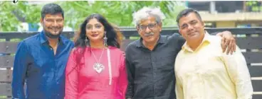  ?? PHOTO: HTCS ?? (From left) Sanjay Routray, Jigna Vora, Sriram Raghavan and S Hussain Zaidi