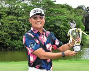  ?? ?? nicholas Fung with his trophy in melaka, his second win this season.