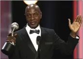  ?? PHOTO BY MATT SAYLES — INVISION — AP, FILE ?? Professor Charles J. Ogletree Jr. accepts the chairman’s award at the 48th annual NAACP Image Awards at the Pasadena Civic Auditorium on Feb. 11, 2017.